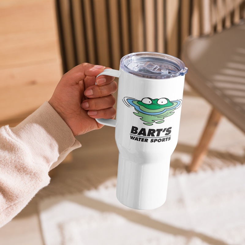 Frog Head in Water Travel Mug with a Handle – Bart’s Water Sports