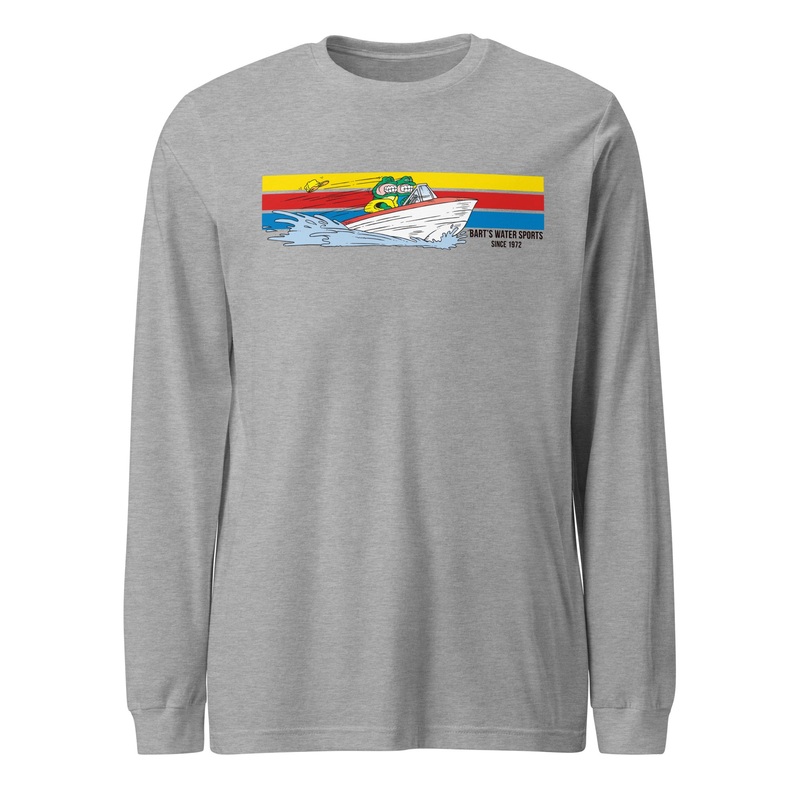 Frogs in Fast Boat Unisex Long Sleeve Tee – Bart’s Water Sports