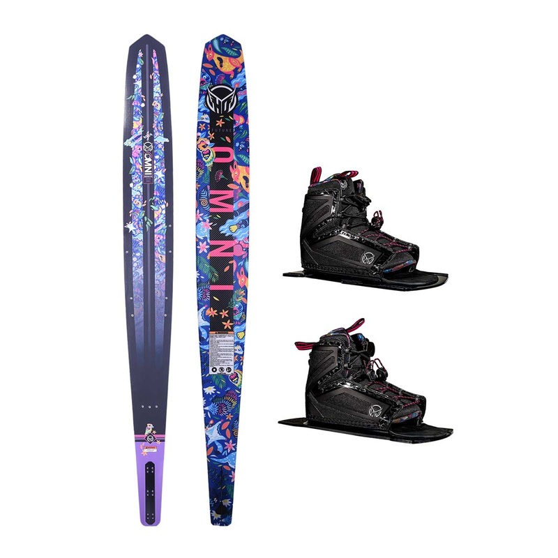 HO Kid’s Future Omni Jungle Slalom Ski w/ Double Women’s Stance 110 Bindings