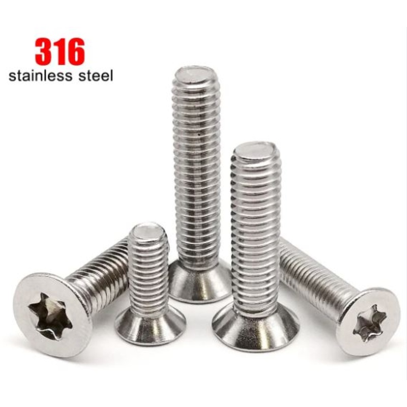 M6 and M8 Flat Head 316 Stainless Steel Bolts