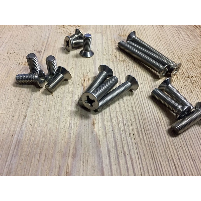 M8 Flat Head Bolt Hydrofoil Mounting Replacement Hardware