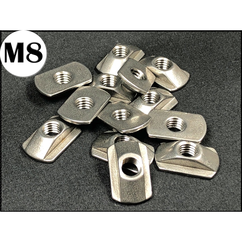 M8 T-Nuts Stainless Steel each