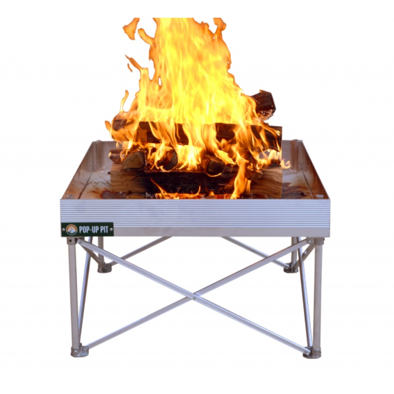 Pop-Up Fire Pit w/ Heat Shield