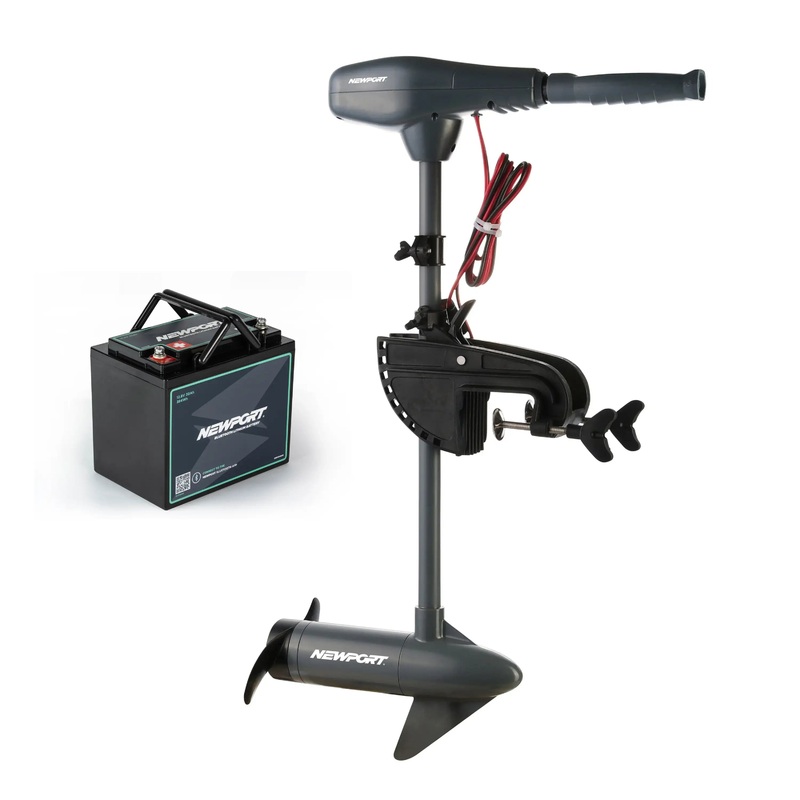 Kayak Series Trolling Motor – 55lb Thrust + 12V30ah Battery Bundle