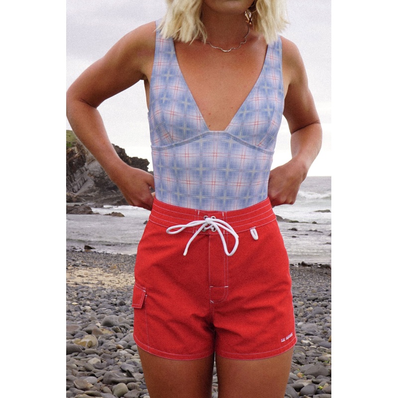 LA REINA BOARDSHORTS – RED BANDIDO BOARDSHORT