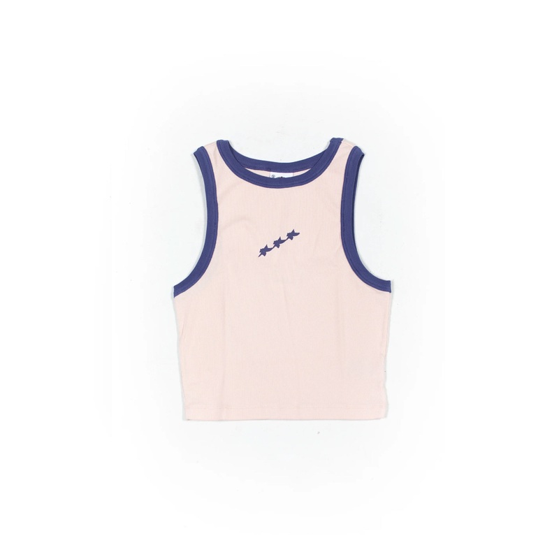 PUKAS – 3 STARS RIB TANK – WASHED ROSE