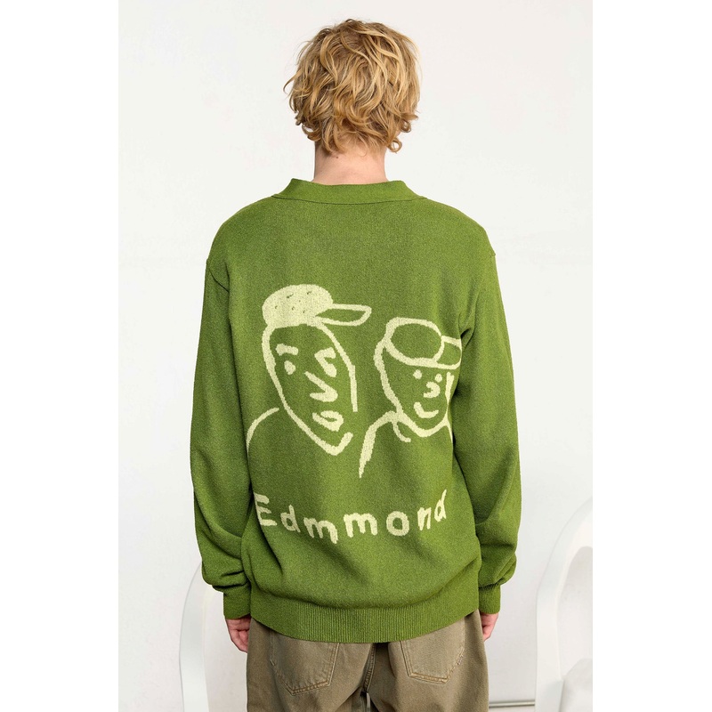 EDMMOND – PEOPLE CARDIGAN – GREEN