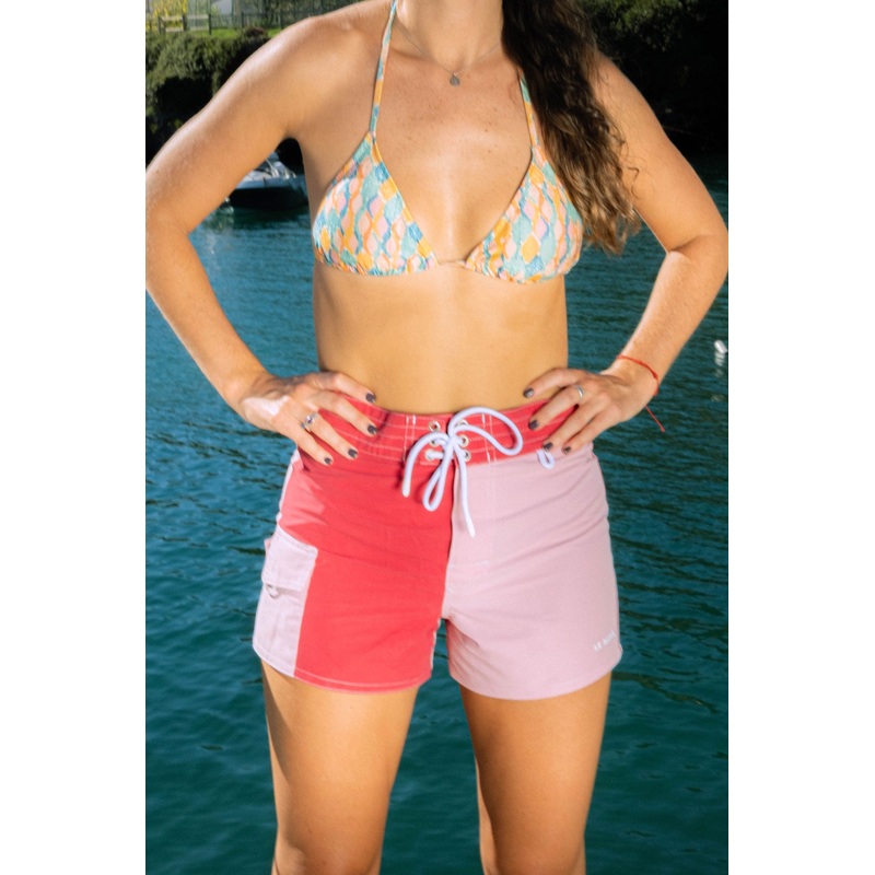 LA REINA BOARDSHORTS – PINK PANELS BOARDSHORT