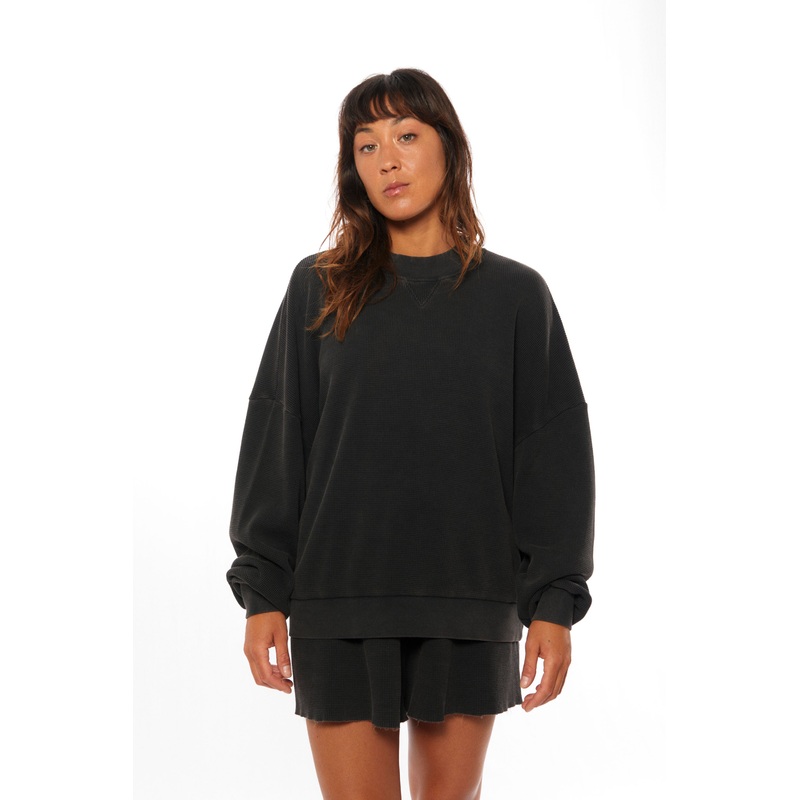 PUKAS – WAFFLE CREWNECK