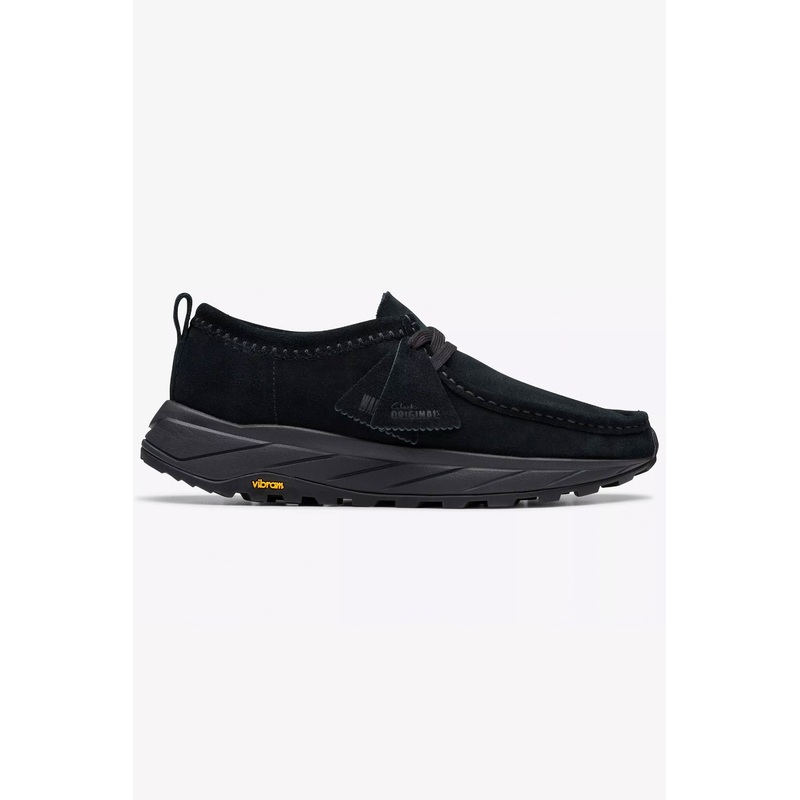 CLARKS – WALLA EDEN LO – BLACK SUEDE – MAN