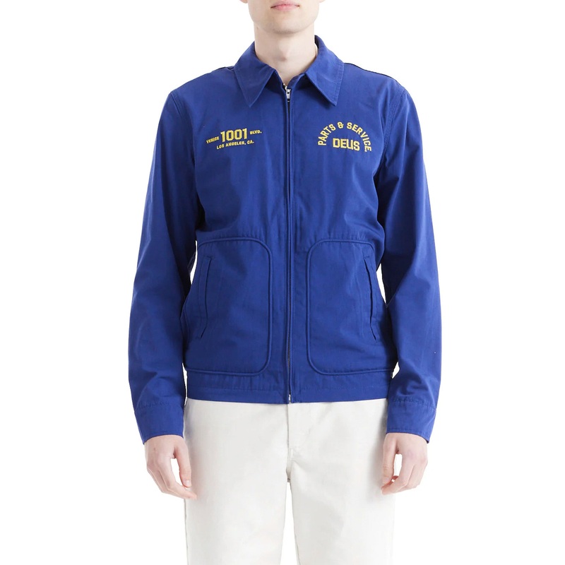 DEUS – TELLER DRIZZLER JACKET – MECHANIC BLUE