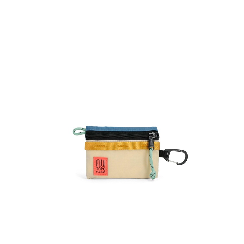 TOPO DESIGNS – MOUNTAIN ACCESSORY BAG MICRO – STONE BLUE/BONE WHITE