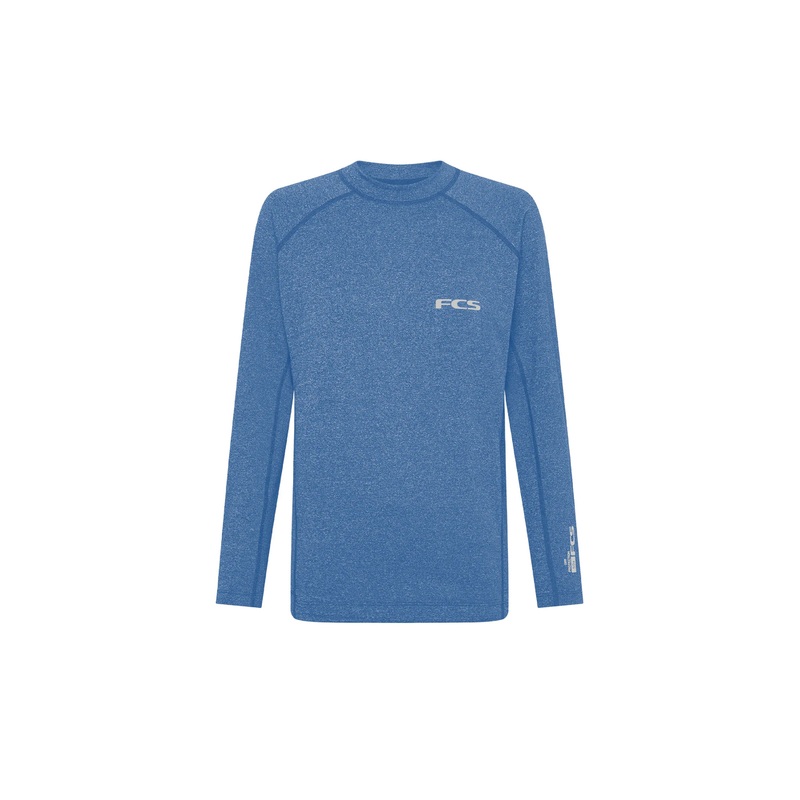 FCS – ESSENTIAL RASH VEST – HEATHER TRANQUIL BLUE