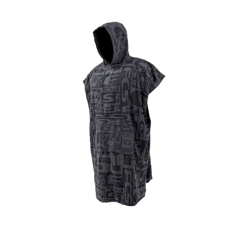 FCS – TOWEL PONCHO – JACQUARD CHARCOAL