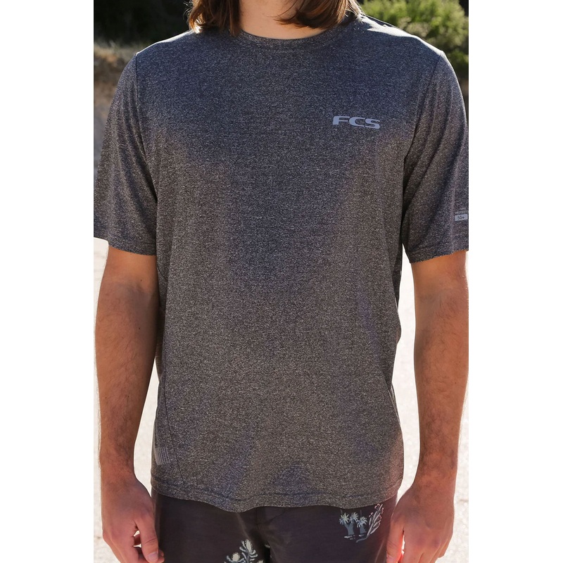 FCS – UV SURF TEE – HEATHER GREY