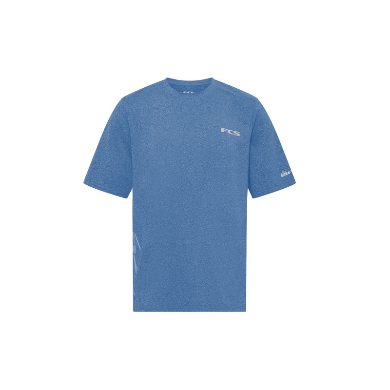 FCS – UV SURF TEE – HEATHER TRANQUIL BLUE