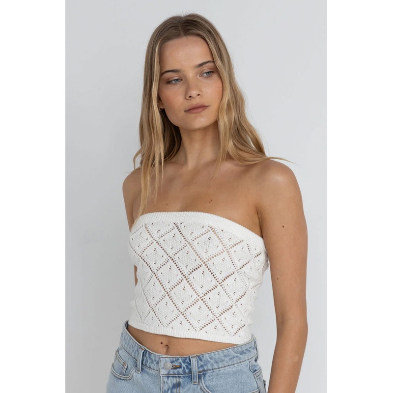 RHYTHM – ISLANDER STRAPLESS KNIT TOP