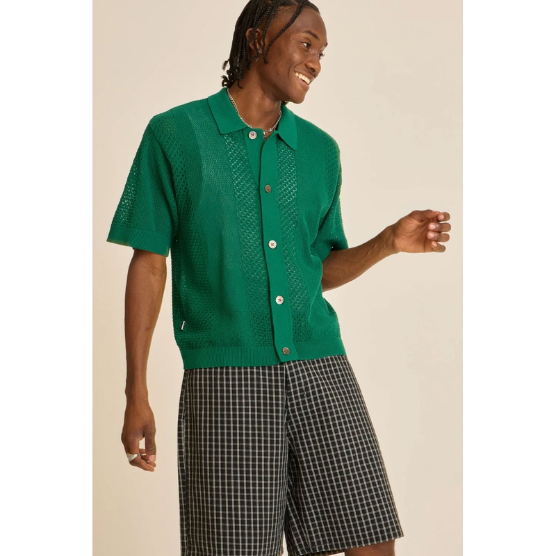 OBEY – EVAN SWEATER SHIRT – FOREST GREEN