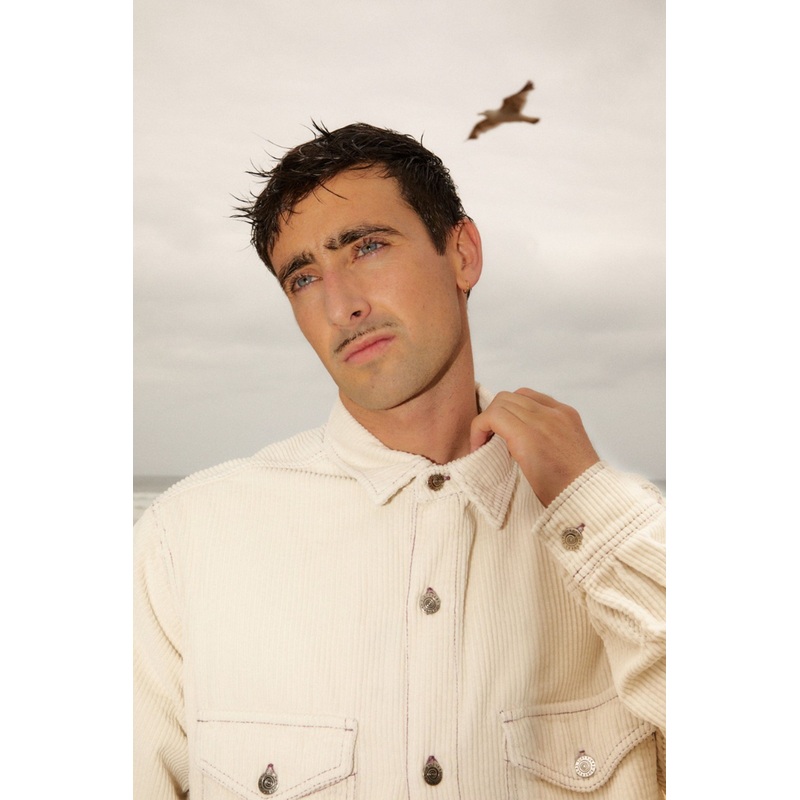 PUKAS – CORDUROY CONTRAST JACKET – BEIGE