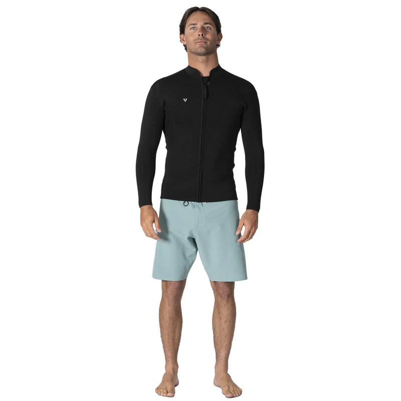 VISSLA – SOLID SETS JACKET – 2MM – BLACK – Long sleeve