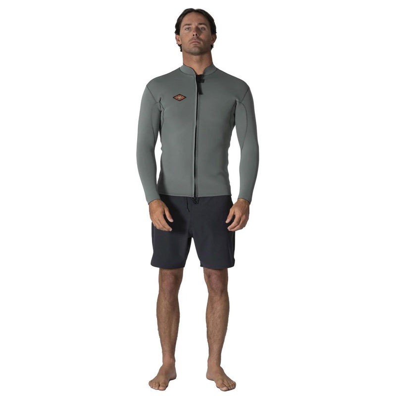 VISSLA – SOLID SETS JACKET – 2MM – MOSS – Long sleeve
