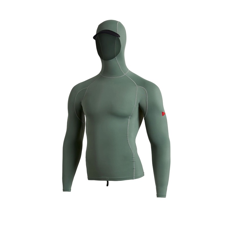 FLORENCE MARINE X – LONG SLEEVE HOODED RASHGUARD – DARK SAGE