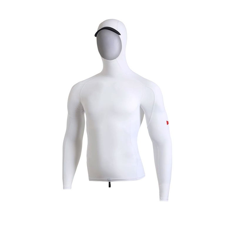 FLORENCE MARINE X – LONG SLEEVE HOODED RASHGUARD – WHITE