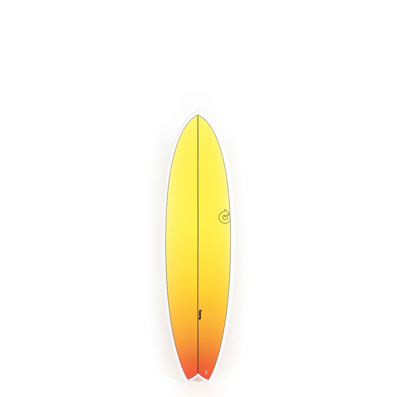 Torq Surfboards – MODFISH – Yellow Orange Retro Fade – 6’6″ x 21 x 2 5/8 – 39,6L