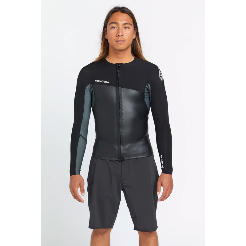 VOLCOM – 1.5MM JACKET – BLACK – Front zip