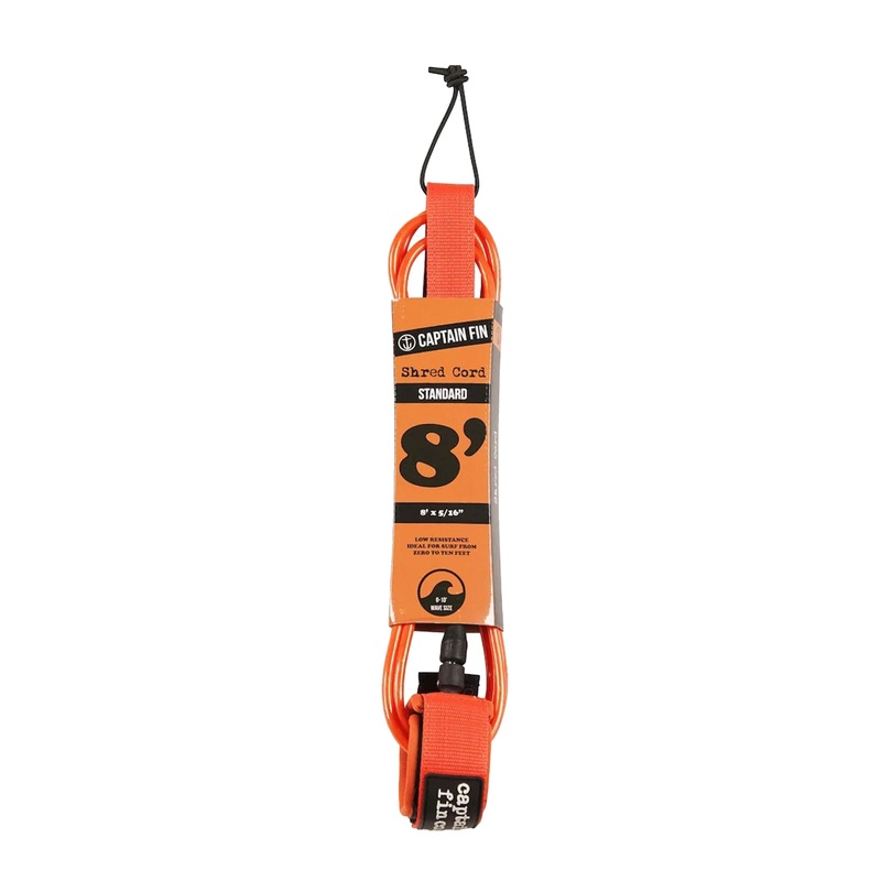 CAPTAIN FIN – CF LEASH SHRED CORD 8 STANDARD – Orange