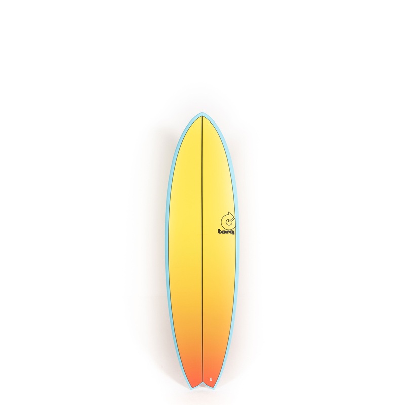 Torq Surfboards – MODFISH – Yellow Orange Fade – 6’6″ x 21 x 2 5/8 – 39,6L