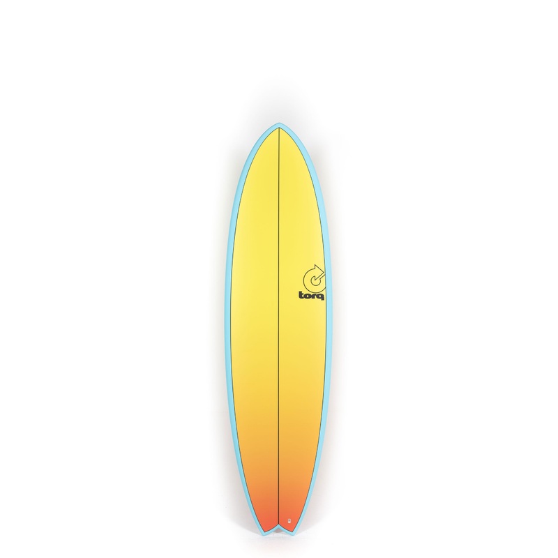 Torq Surfboards – MODFISH – Yellow Orange Fade – 7’2″ x 22 1/2 x 3 – 52.7L