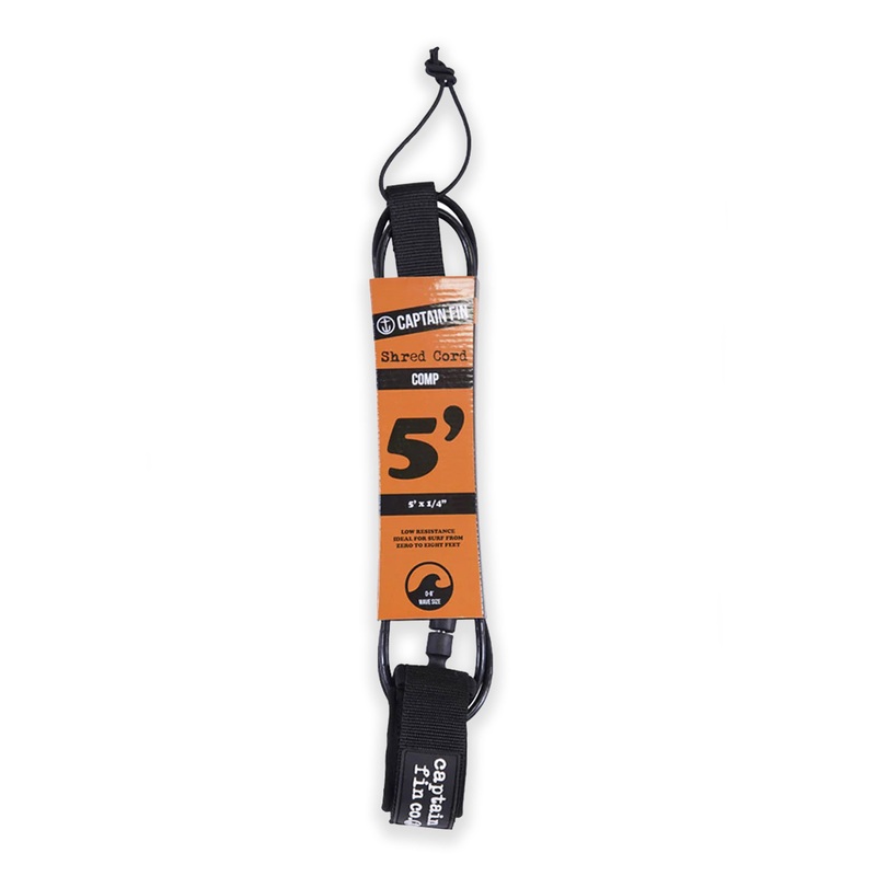 CAPTAIN FIN – CF LEASH CORD 5 COMP – Black