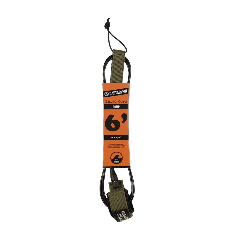CAPTAIN FIN – CF LEASH SHRED CORD 6 COMP – Army green