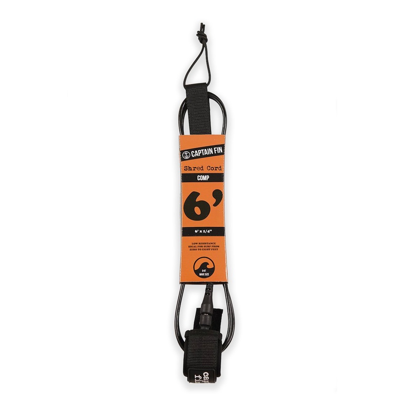 CAPTAIN FIN – CF LEASH SHRED CORD 6 COMP – Black