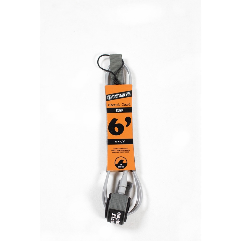 CAPTAIN FIN – CF LEASH SHRED CORD 6 COMP – Grey