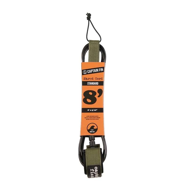 CAPTAIN FIN – CF LEASH SHRED CORD 8 STANDARD – Army Green