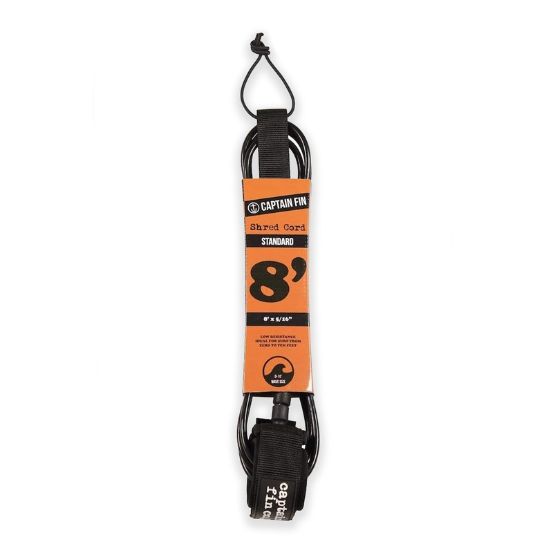 CAPTAIN FIN – CF LEASH SHRED CORD 8 STANDARD – Black