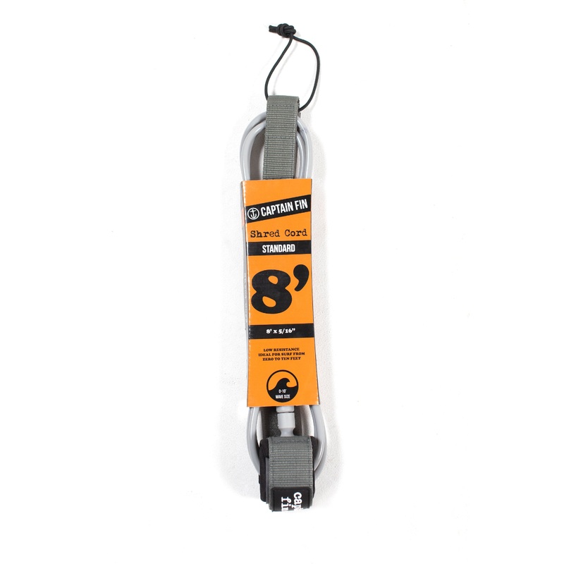 CAPTAIN FIN – CF LEASH SHRED CORD 8 STANDARD – Grey