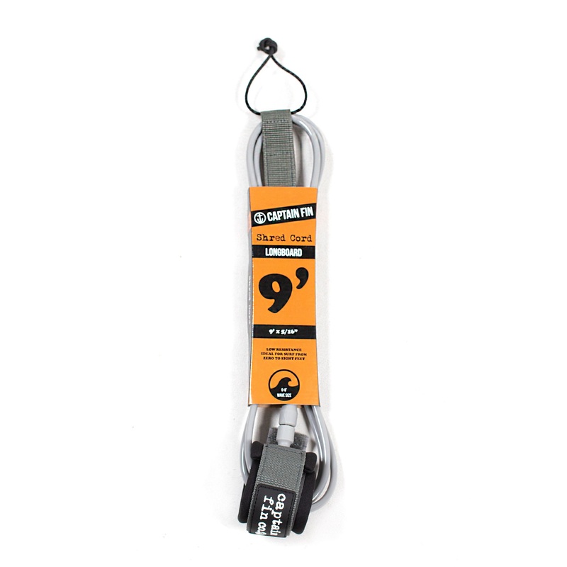 CAPTAIN FIN – CF LEASH SHRED CORD 9 STANDARD – Grey
