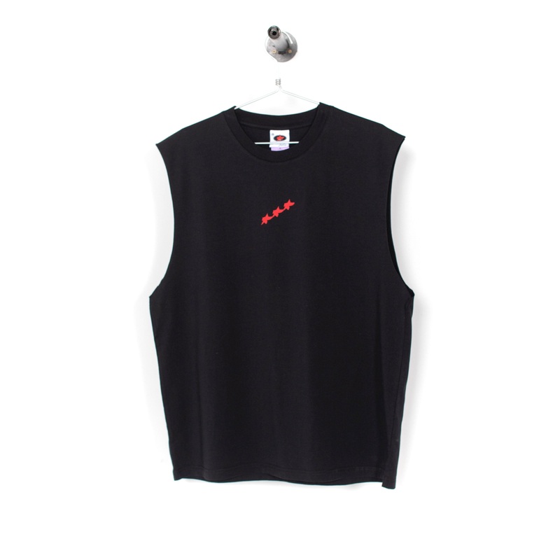 PUKAS SURF SHOP – 3 STARS TANK TEE – BLACK