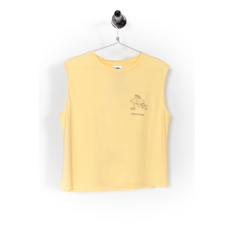 PUKAS SURF SHOP – SURFERA TANK – LIGHT YELLOW