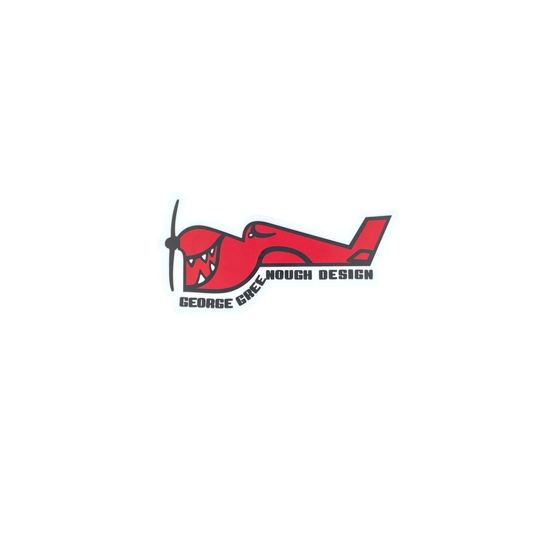 TRUE AMES – GREENOUGH AIRPLANE LARGE STICKER