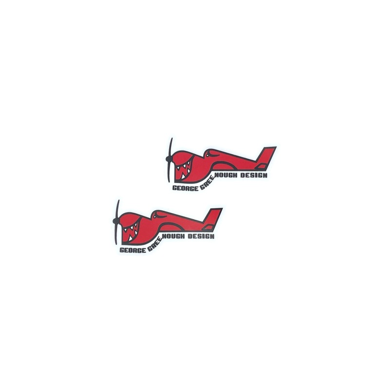 TRUE AMES – GREENOUGH AIRPLANE SMALL STICKERS X2