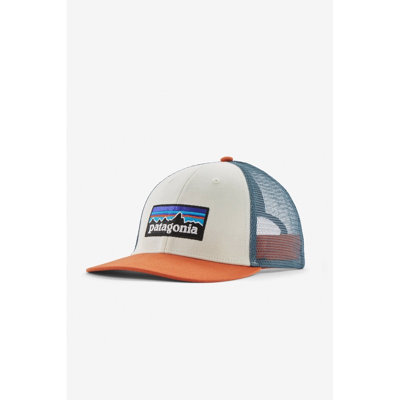 PATAGONIA – P-6 LOGO LOPRO TRUCKER – WHITE REDTAIL RUST