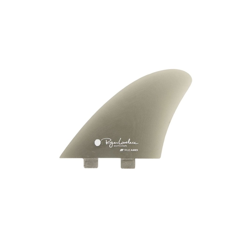 TRUE AMES – LOVELACE PIGGYBACK KEEL FCS COMPATIBLE – SMOKE – 2FINS