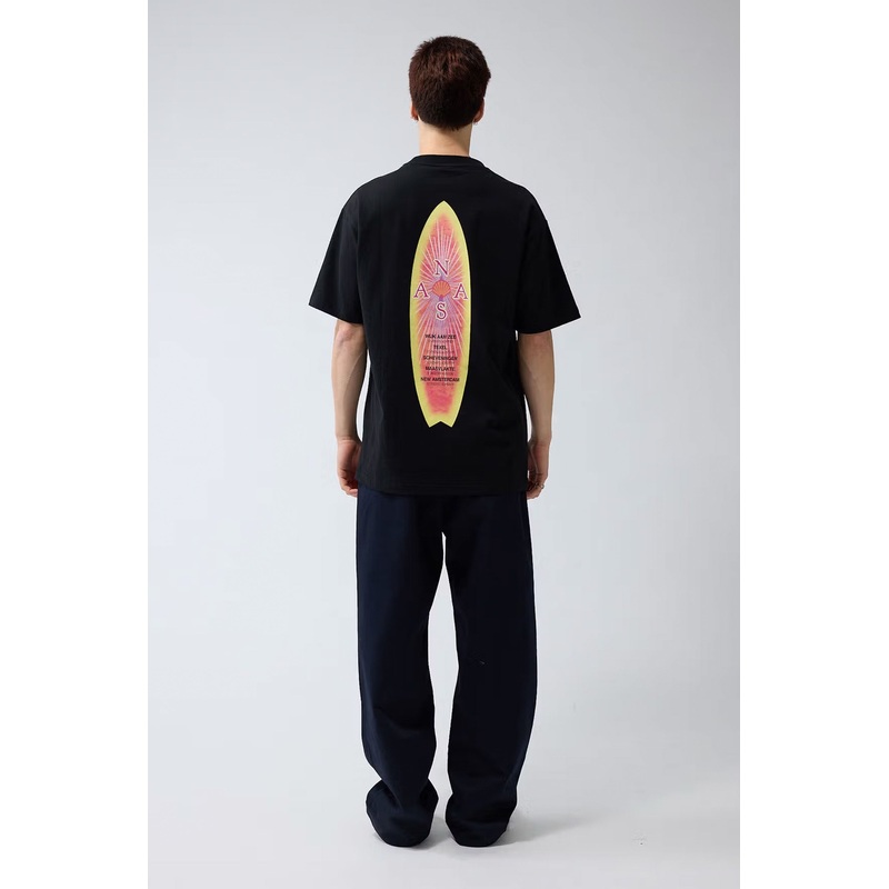 NEW AMSTERDAM SURF ASSOCIATION – SURFBOARD TEE – BLACK