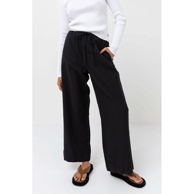 RHYTHM – CLASSIC DRAWSTRING PANT – BLACK