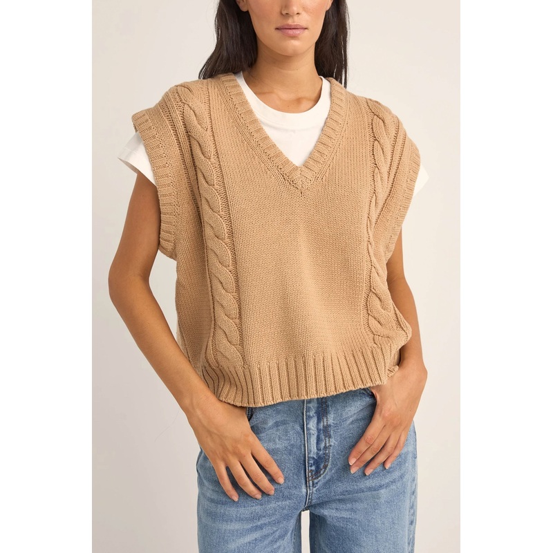 RHYTHM – FINLEY CABLE KNIT VEST