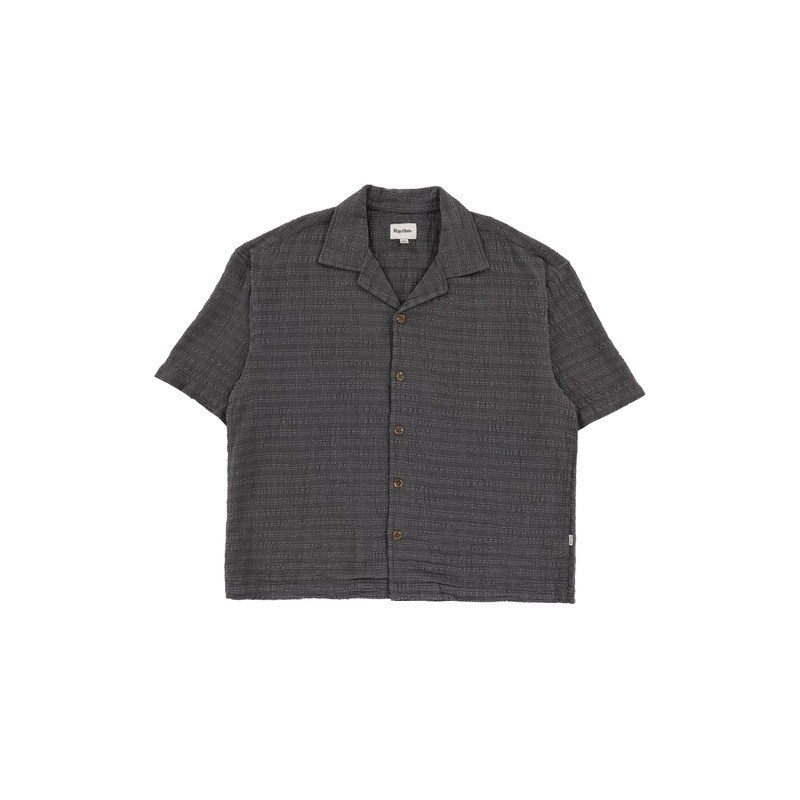 RHYTHM – RELAXED TEXTURED SHIRT – CHARCOAL